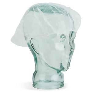 Genuine Joe Nonwoven Bouffant Cap - Recommended for: Hospital, Laboratory - Large Size - 21" Stretched Diameter - Contaminant Protection - Polypropylene - White - Lightweight, Comfortable, Elastic Hea. Picture 5