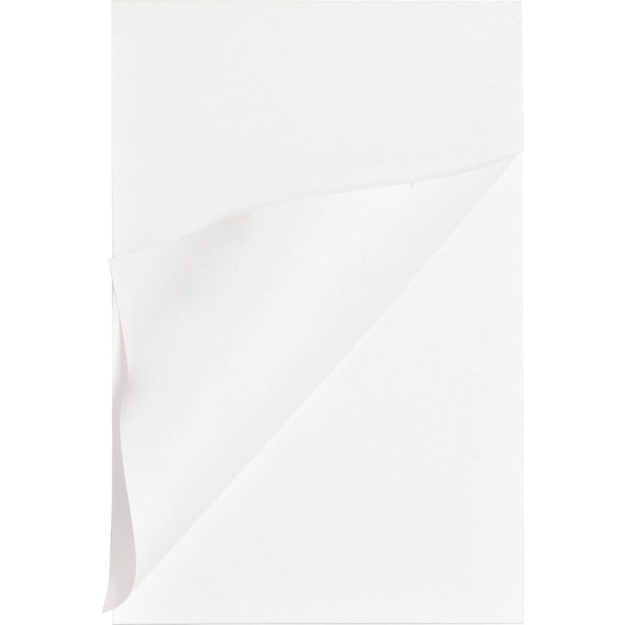 Business Source Plain Memo Pads - 100 Sheets - Plain - Glued - Unruled - 15 lb Basis Weight - 4" x 6" - White Paper - Chipboard Backing - 144 / Carton. Picture 2