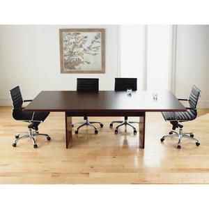 Lorell Chateau Series Mahogany 8' Rectangular Tabletop - 94.5" x 47.3" x 1.4" - Reeded Edge - Material: P2 Particleboard - Finish: Mahogany Laminate. Picture 5