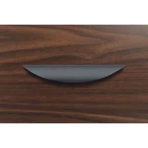 Lorell Laminate Drawer Traditional Pulls - Traditional - 6.4" Width x 1.1" Depth x 0.6" Height - Aluminum Alloy - Black. Picture 5