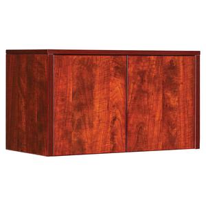 Lorell Essentials Cherry Wall Hutch Door Kit - 16.6" x 16" x 0.8" x 0.7" - Material: Wood, Polyvinyl Chloride (PVC) Edge - Finish: Cherry. Picture 5