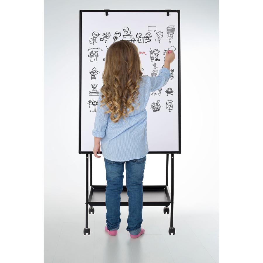 Bi-office Creation Station - Black Frame - Magnetic - Assembly Required - 1 Each. Picture 2