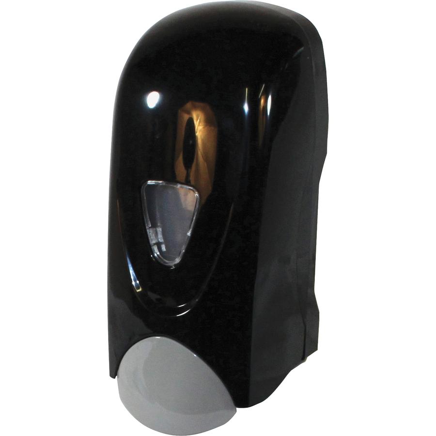 Genuine Joe Foam Soap Dispenser - Manual - 1.06 quart Capacity - Black, Gray - 12 / Carton. Picture 2