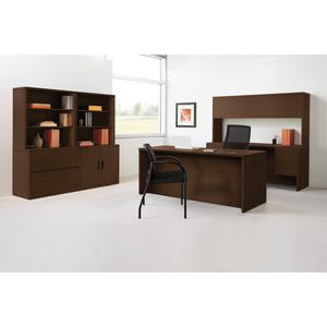 HON 10500 Series Mocha Laminate Furniture Components - 4-Drawer - 60" x 24" x 29.5" , 1" Edge, 60" x 24"Work Surface - 4 x Box Drawer(s), File Drawer(s) - Square Edge - Material: Wood, Particleboard M. Picture 8