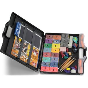 Officemate Carry-All Clipboard Storage Box - Storage for Tablet, Notebook - 8 1/2" , 8 1/2" x 11" , 14" - Black, Gray - 1 Each. Picture 3
