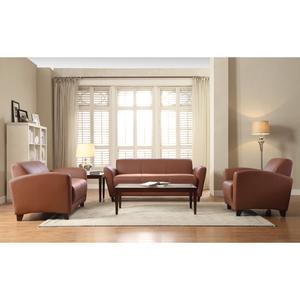 Lorell Reception Seating Collection Sofa - 34.5" x 75" x 31.1" - 1 Each. Picture 2