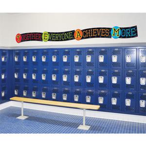 Trend TEAM Together Everyone Achieves More Banner - 10 ft Width x 0.1" Height. Picture 5