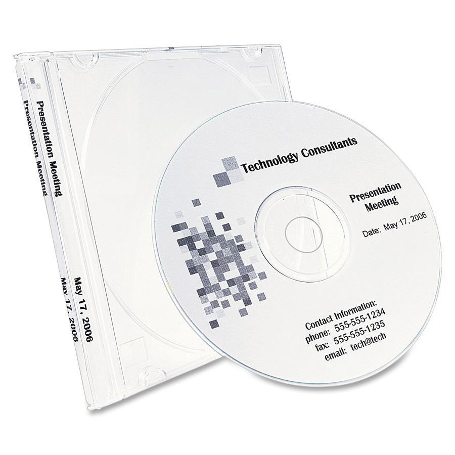 Avery&reg; Customize CD/DVD Labels - Matte White - 750 Total Label(s) - 250 / Pack. Picture 3