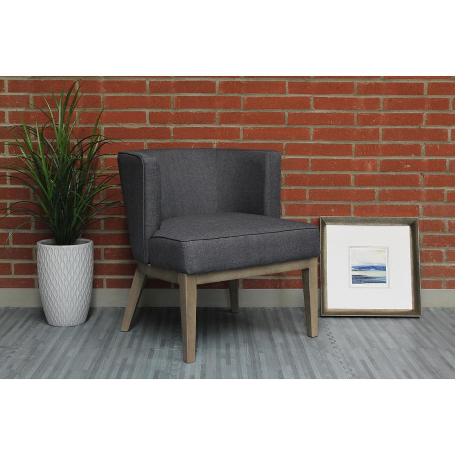 Boss Accent Chair, Beige - Slate Gray - 1 Each. Picture 2