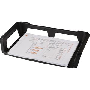 Storex Stackable Letter Tray - 15" Height x 9.3" Width3" Length - Desktop - 100% Recycled - Plastic - 1 Each. Picture 3
