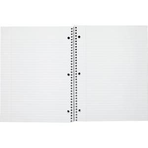 Mead One-subject Spiral Notebook - 100 Sheets - Spiral - College Ruled - 8" x 10 1/2"8" x 10.5" - White Paper - Back Board - 12 / Bundle. Picture 2