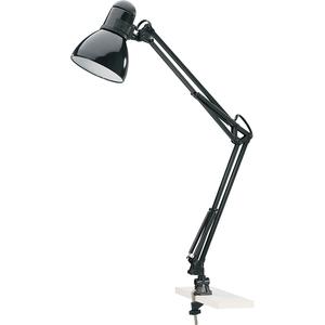 Lorell 10-watt LED Desk/Clamp Lamp - 10 W LED Bulb - Desk Mountable - Black - for Desk, Table. Picture 4