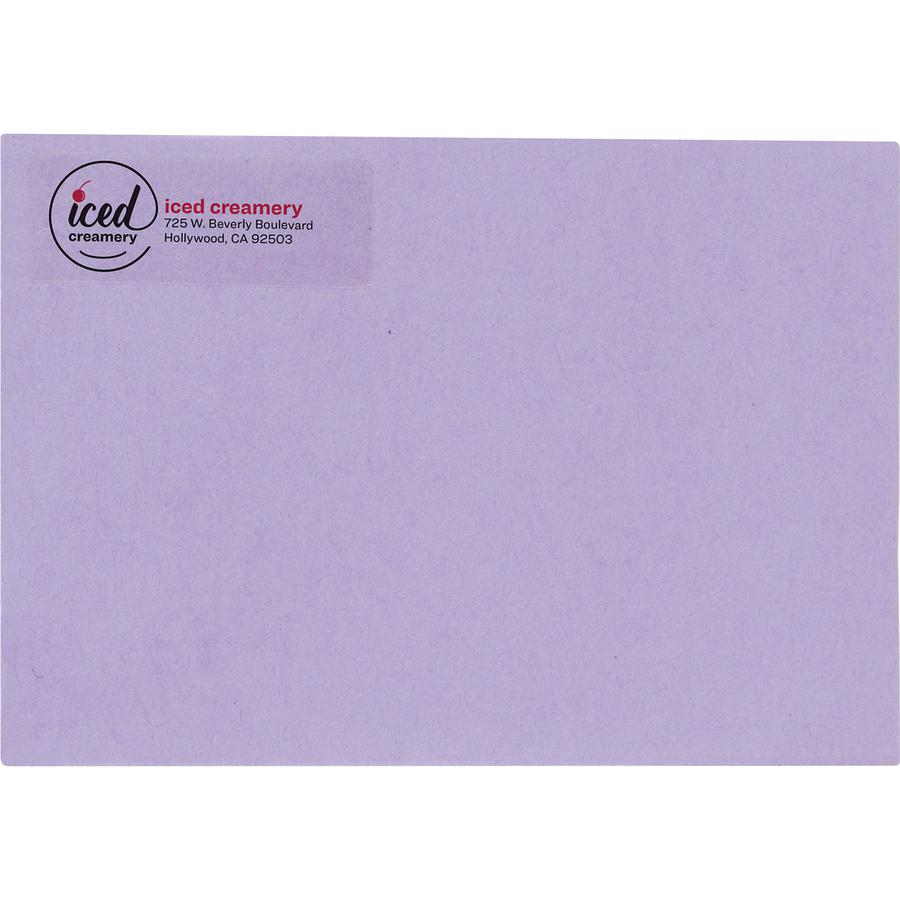 Avery&reg; Easy Peel High Gloss Clear Mailing Labels - 21/32" Width x 1 3/4" Length - Permanent Adhesive - Rectangle - Laser, Inkjet - Clear - Film - 60 / Sheet - 10 Total Sheets - 600 Total Label(s) . Picture 4