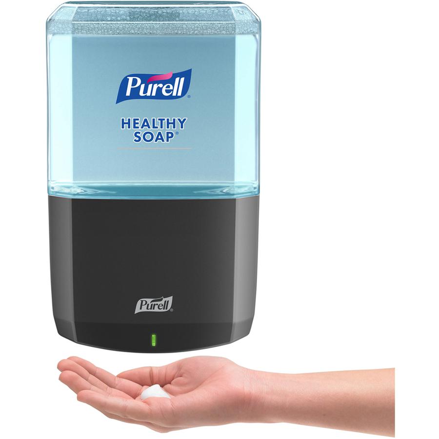 PURELL&reg; ES6 Touch-free Hand Soap Dispenser - Automatic - 1.27 quart Capacity - Support 4 x C Battery - Locking Mechanism, Durable, Wall Mountable, Touch-free - Graphite - 1Each. Picture 2