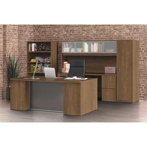 HON Foundation Credenza Shell - 72" x 24"29" Credenza Shell, 1" End Panel, 1" Top - Finish: Pinnacle, Thermofused Laminate (TFL). Picture 4