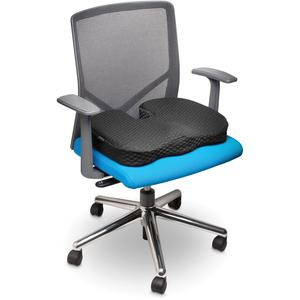 Kensington Premium Cool-Gel Seat Cushion - 14" x 18" - Gel Filling - Fabric Cover - Foam - Comfortable, Durable, Anti-slip, Ergonomic Design, Machine Washable, Carrying Strap - Black - 1Each. Picture 5