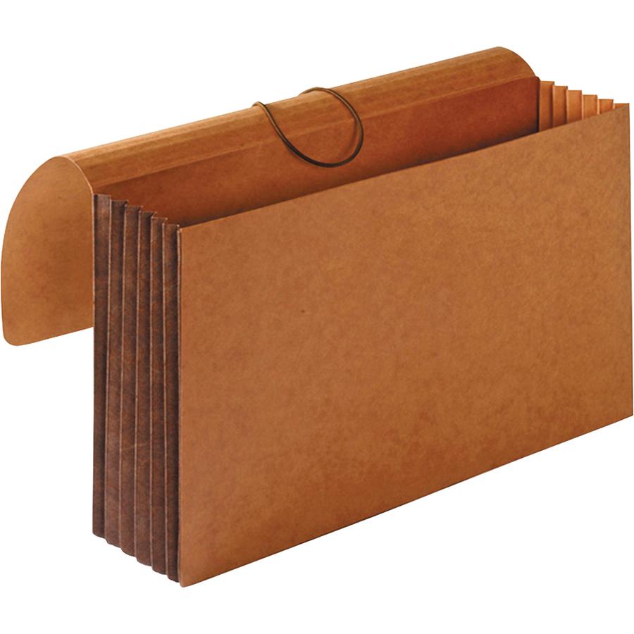 Business Source Legal Recycled File Wallet - 8 1/2" x 14" - 5 1/4" Expansion - Brown - 30% Recycled - 1 Each. Picture 2