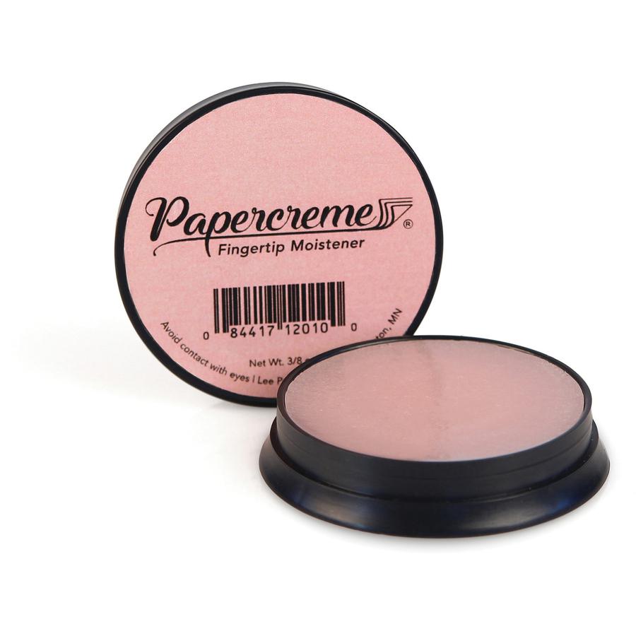 LEE Papercreme Fingertip Moistener - Light Pink - Greaseless - 3 / Pack. Picture 3