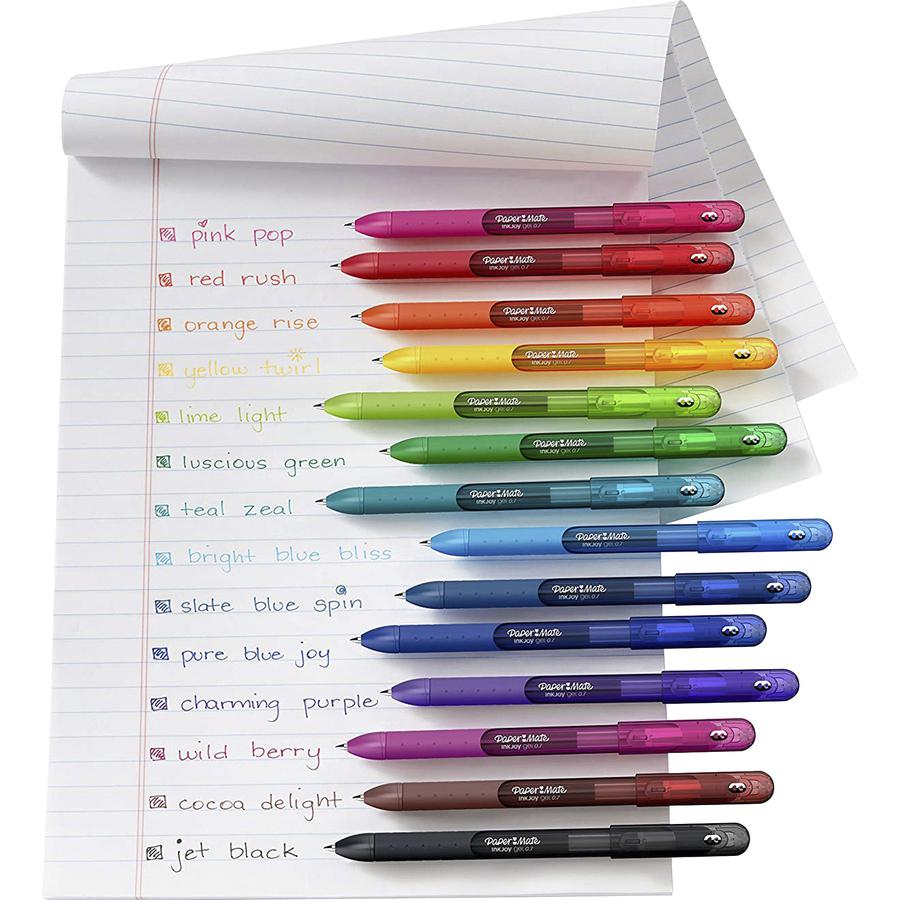 Paper Mate InkJoy Gel Stick Pens - Medium Pen Point - Assorted Gel-based Ink - 14 / Pack. Picture 2