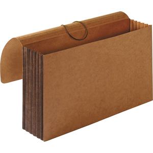 Business Source Legal Recycled File Wallet - 8 1/2" x 14" - 5 1/4" Expansion - Brown - 30% Recycled - 10 / Box. Picture 2