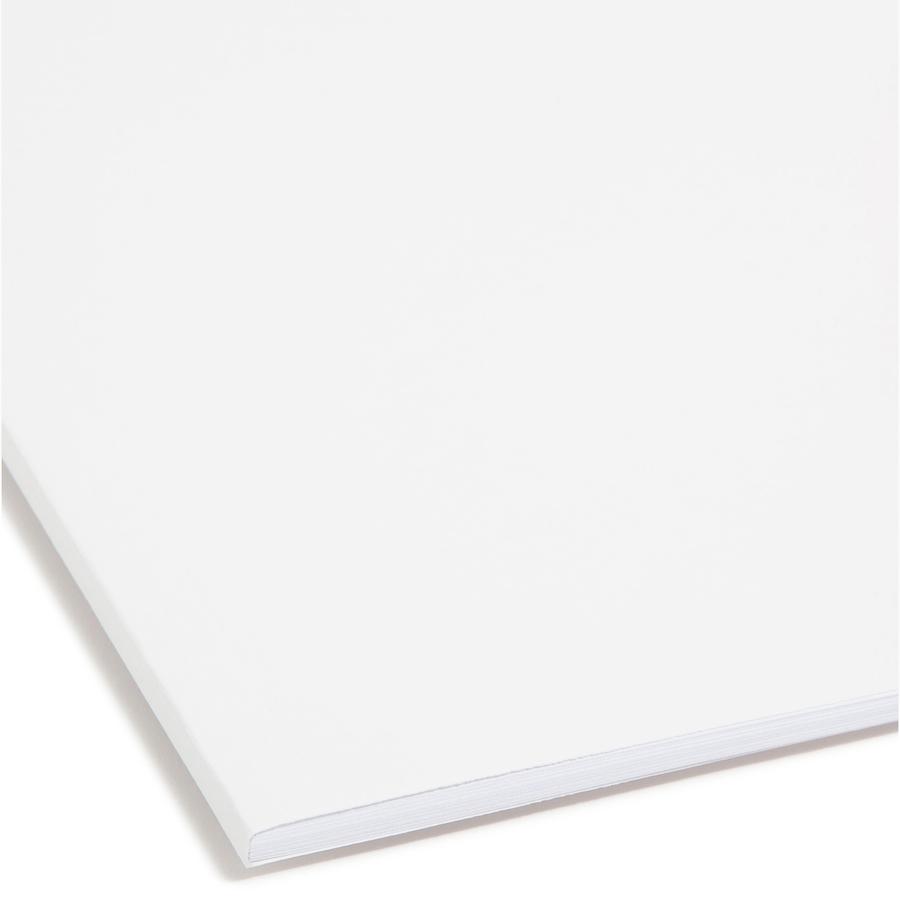 Smead 1/3 Tab Cut Letter Recycled Fastener Folder - 8 1/2" x 11" - 3/4" Expansion - 2 x Prong K Style Fastener(s) - 2" Fastener Capacity - Assorted Position Tab Position - White - 10% Recycled - 50 / . Picture 2