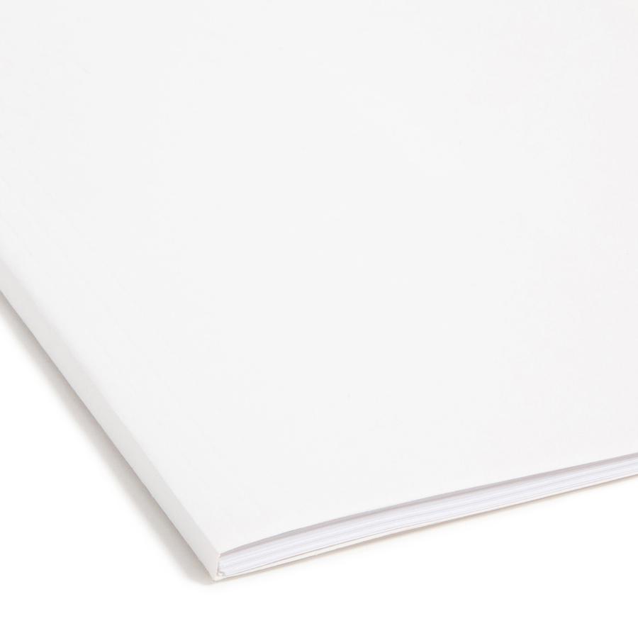 Smead FasTab Straight Tab Cut Letter Recycled Hanging Folder - 8 1/2" x 11" - Assorted Position Tab Position - White - 10% Recycled - 20 / Box. Picture 2