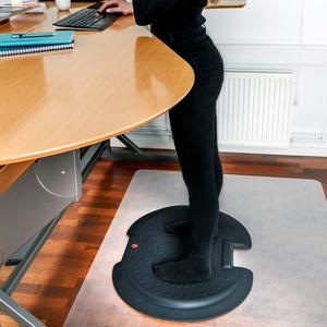 AFS-TEX System 5000X Anti-fatigue Ergonomic Stand-up Desk Mat - Floor, Stand-up Desk, Office - 37" Length x 27" Width - Polyurethane, Polyester - Black. Picture 8