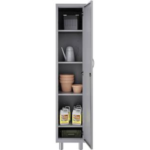 Lorell Makerspace Storage System Steel Locker - In-Floor - Overall Size 72" x 15" x 18" - Gray - Steel. Picture 5
