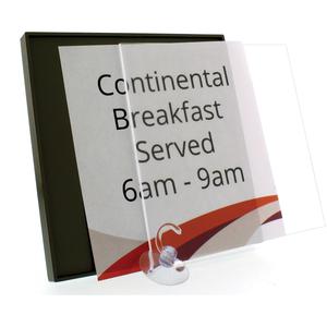 Lorell Snap Plate Architectural Sign - 1 Each - 10" Width x 10" Height - Square Shape - Surface-mountable - Easy Readability, Injection-molded, Easy to Use - Plastic - Black. Picture 3