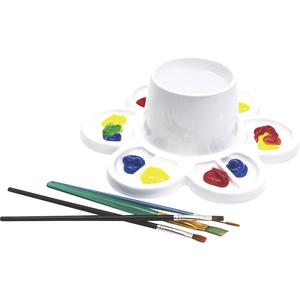 Storex Paint & Water Tray - Paint, Water, Art Project - 6"Height x 8.30"Width x 8.30"Length - 6 / Carton - White - Plastic. Picture 2