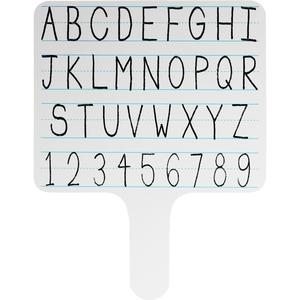 Flipside Dry Erase Paddle Class Pack - 7.8" (0.6 ft) Width x 10" (0.8 ft) Height - White Surface - Paddle - 24 / Pack. Picture 2