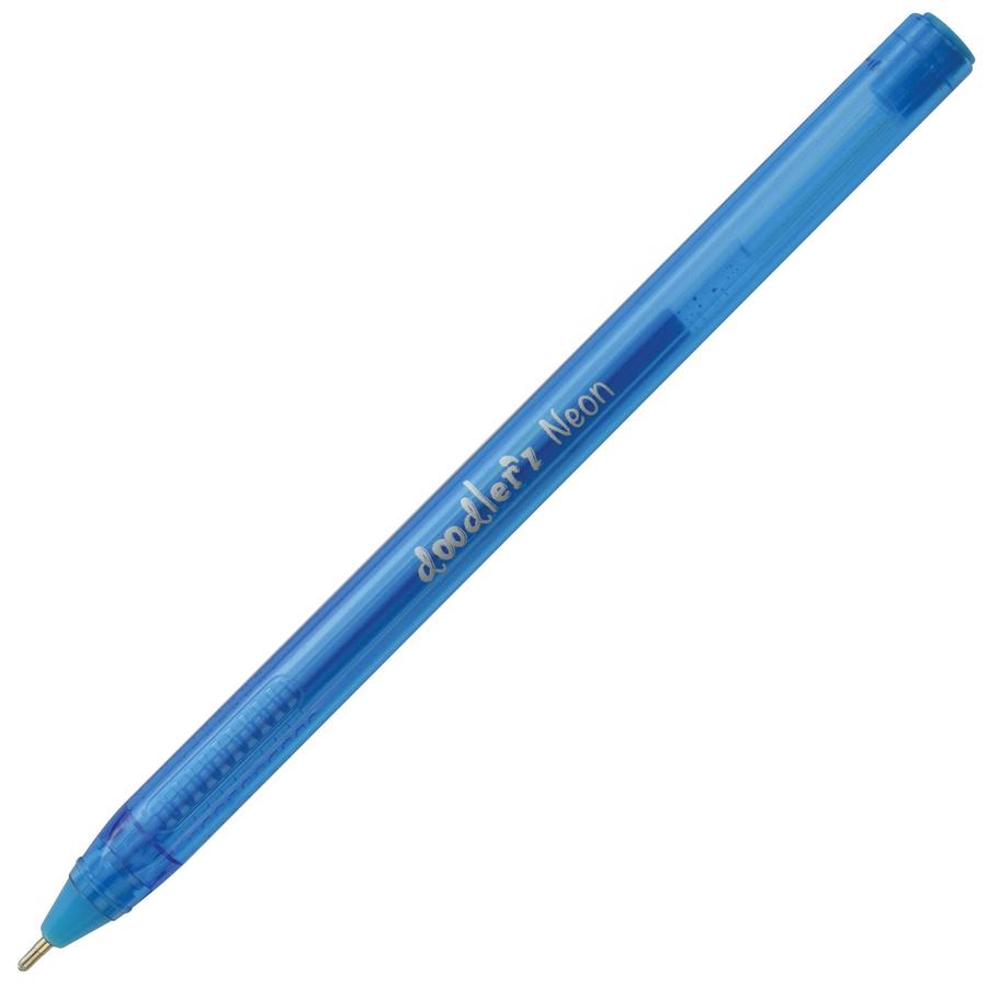 Zebra Pen Doodler'z Gel Stick Pen Set - Bold Pen Point - 1 mm Pen Point Size - Assorted Neon Gel-based, Water Based Ink - Translucent Barrel - 1 / Pack. Picture 2