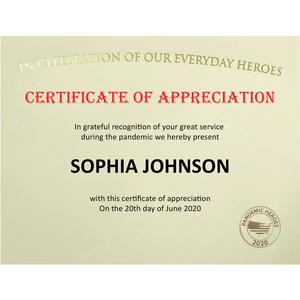 St. James&reg; Premium-Weight Certificates - 65 lb Basis Weight - "Everyday Heroes" - 8.5" x 11" - Inkjet, Laser Compatible - Ivory, Gold Foil - 25 / Pack - TAA Compliant. Picture 2