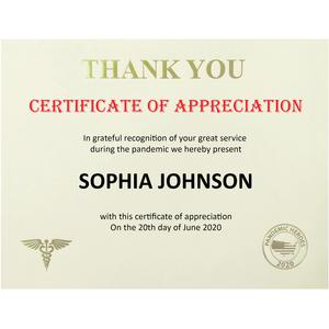 St. James&reg; Premium-Weight Certificates - 65 lb Basis Weight - "Thank You" - 8.5" x 11" - Inkjet, Laser Compatible - Ivory, Gold Foil - 25 / Pack - TAA Compliant. Picture 2