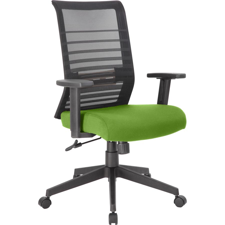 Lorell Removable Mesh Seat Cover - 19" Length x 19" Width - Polyester Mesh - Green - 1 Each. Picture 2