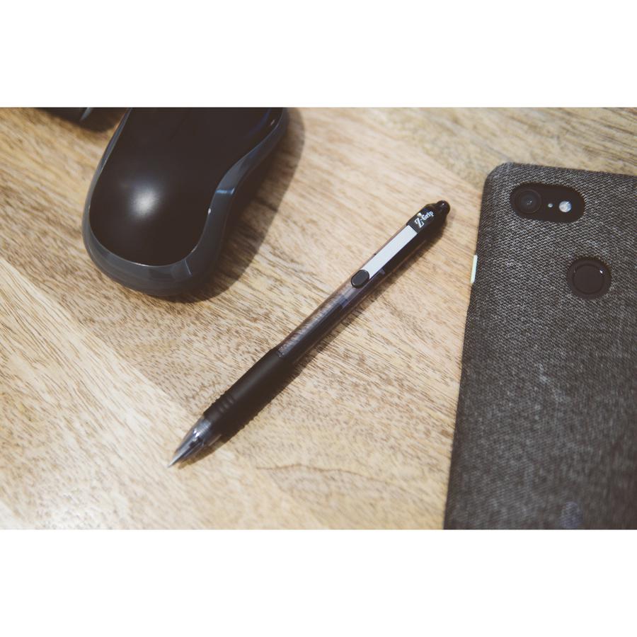 Zebra Pen Z-Grip Retractable Ballpoint Pens - 0.7 mm Pen Point Size - Retractable - Black - 30 / Pack. Picture 2