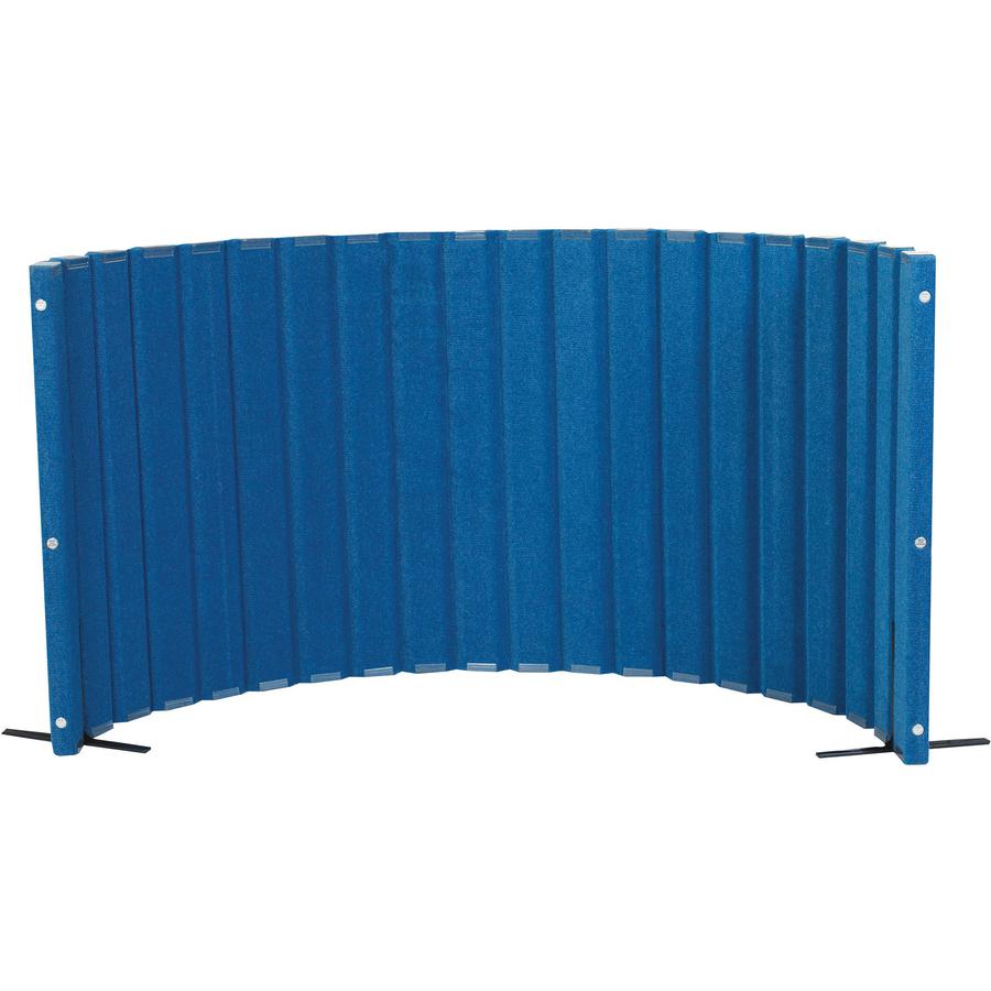 Angeles Quiet Divider with Sound Sponge 48" x 10? Wall - Slate Blue - 10 ft Width x 48" Height x 2" Depth - Slate Blue - 1 Each. Picture 3