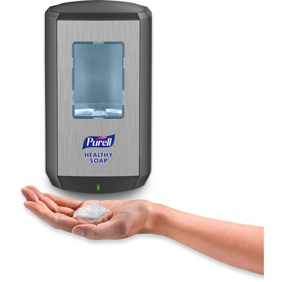 PURELL&reg; CS6 Soap Dispenser - Automatic - 1.27 quart Capacity - Support 4 x C Battery - Site Window, Wall Mountable, Durable - Gray - 2 / Carton. Picture 2