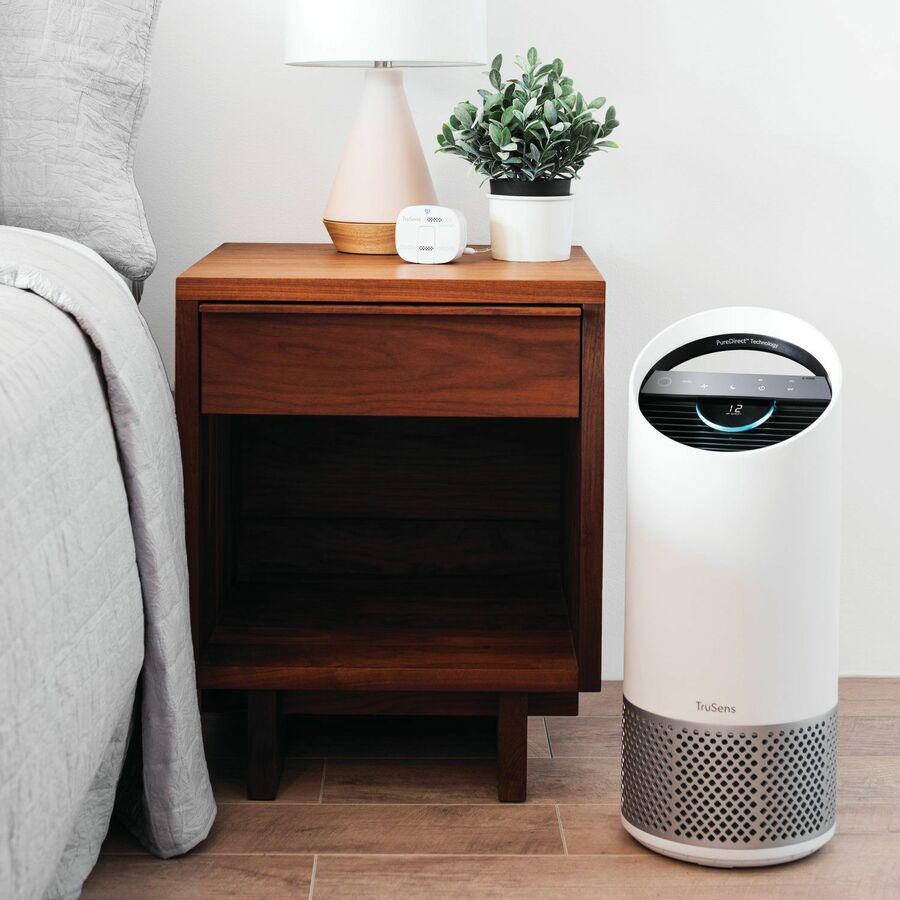 TruSens Air Purifiers with Air Quality Monitor - HEPA, Ultraviolet - 375 Sq. ft. - White. Picture 2