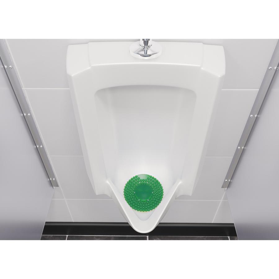 Vectair Systems P-Screen 60 Day Urinal Screen - Lasts upto 60 Days - Anti-bacterial, Recyclable, Splash Resistant - 6 / Carton - Green. Picture 2