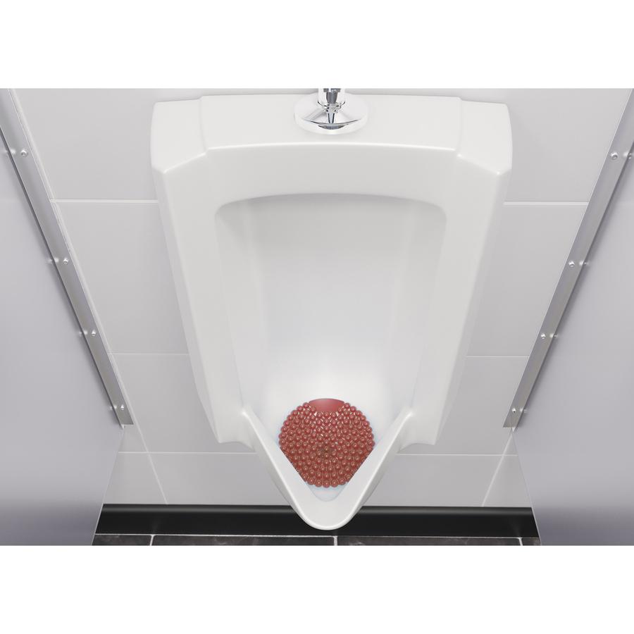 Vectair Systems Wee-Screen Urinal Screen - Lasts upto 30 Days - Splash Resistant, Flexible, Recyclable - 10 / Carton - Yellow. Picture 2