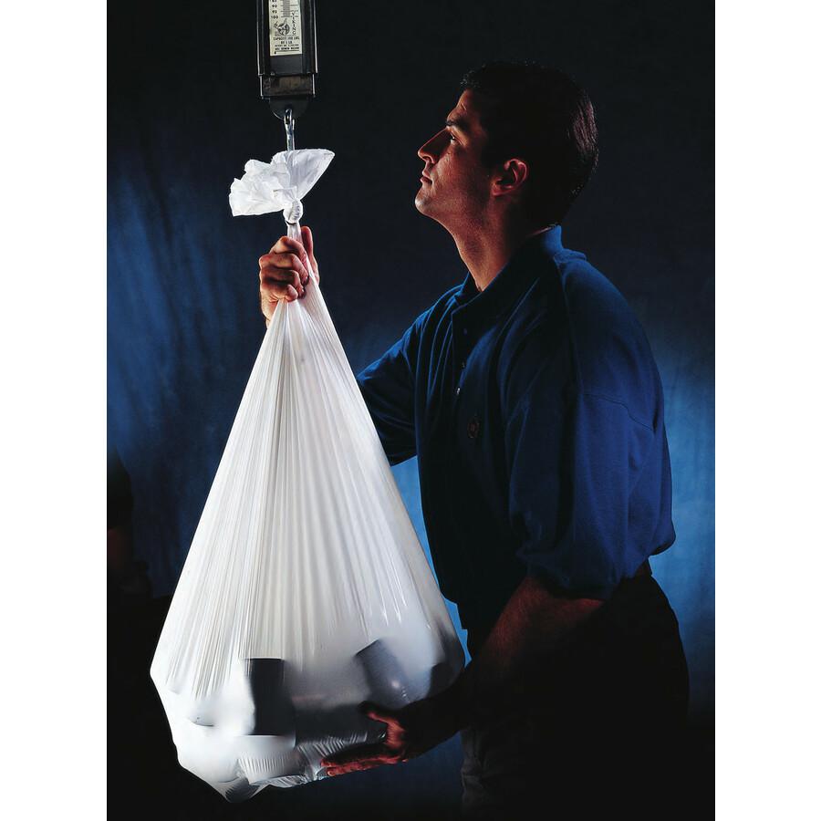 Heritage Trash Bag - 60 gal Capacity - 38" Width x 58" Length - 0.90 mil (23 Micron) Thickness - Low Density - Black - Linear Low-Density Polyethylene (LLDPE) - 100/Carton - Garbage Can. Picture 2