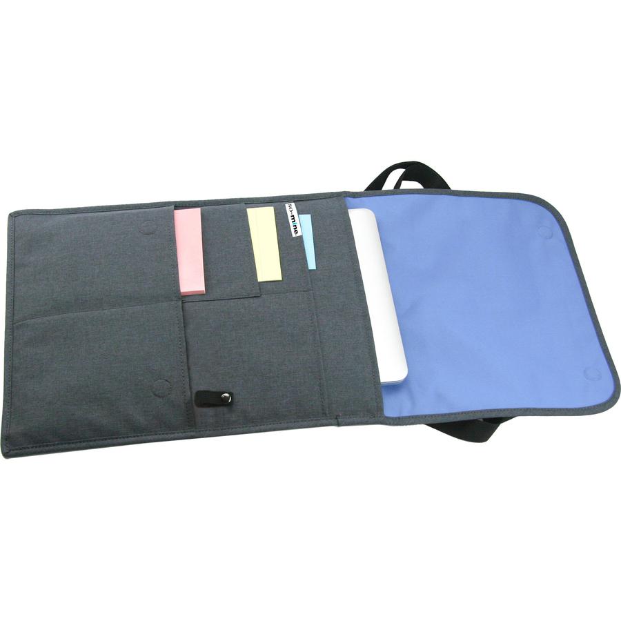 So-Mine Carrying Case for 12" to 15" Notebook - Gray - Tangle Resistant - Shoulder Strap - 1 Each. Picture 2