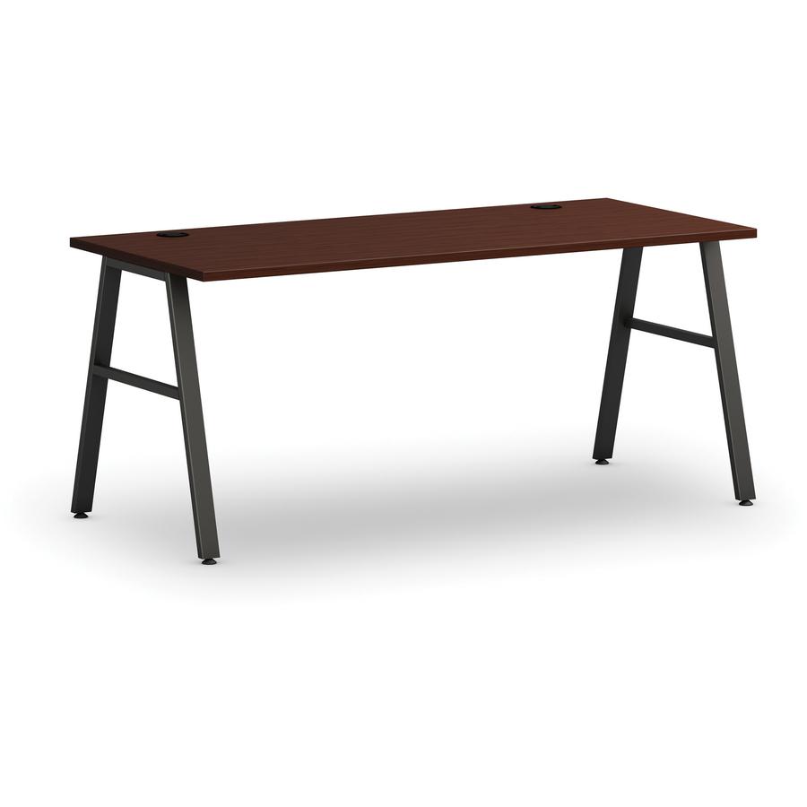 HON Mod HLPLLEG24A Worksurface A-Leg - 24" - Finish: Black. Picture 2