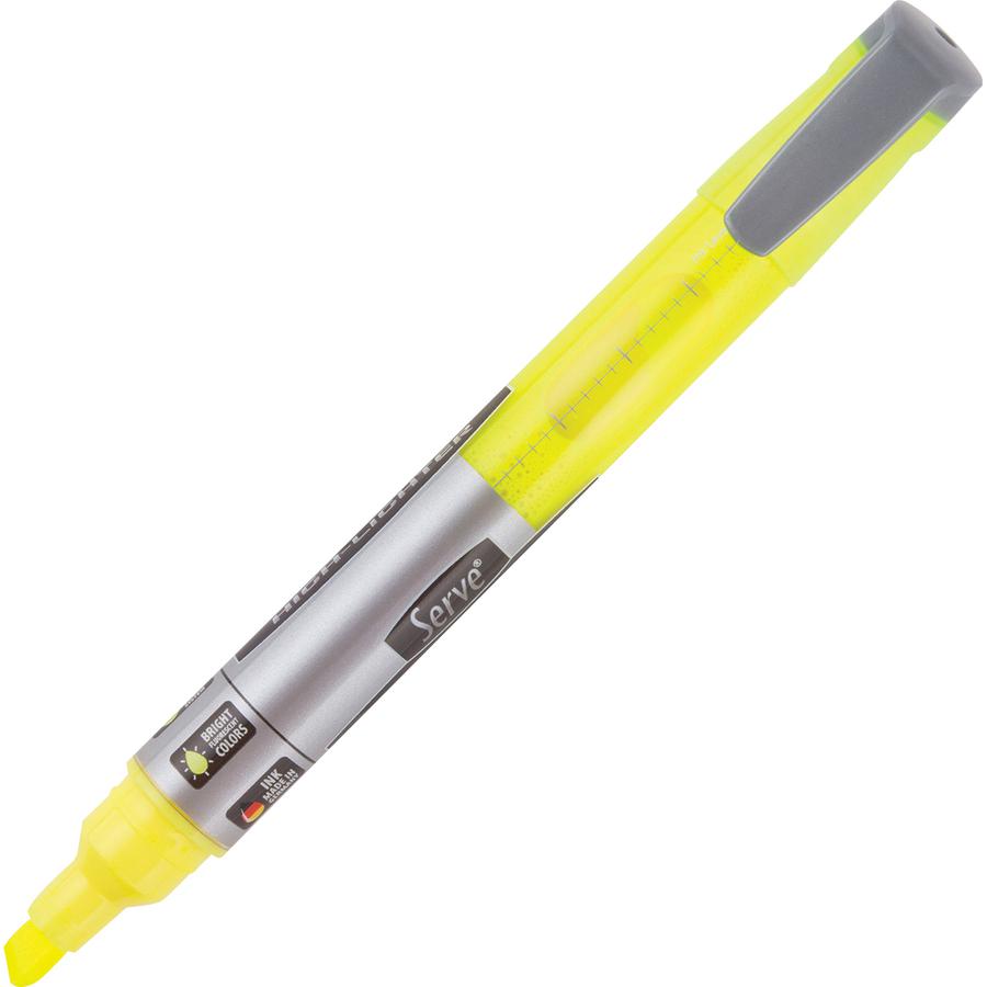 So-Mine Serve Jumbo Liquid Highlighter - Chisel Marker Point Style - Fluorescent Assorted Pigment-based, Liquid Ink - 1 Each. Picture 3
