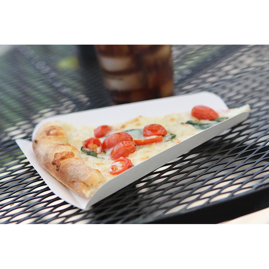 SEPG Southern Champ Pizza Wedge Trays - Serving, Pizza - White - Paper Body - 500 / Carton. Picture 2