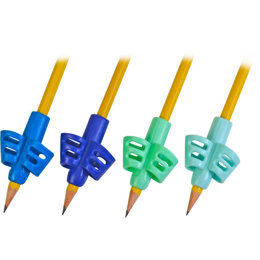 The Pencil Grip Duo Pencil Grip - Assorted - 6 / Pack. Picture 2