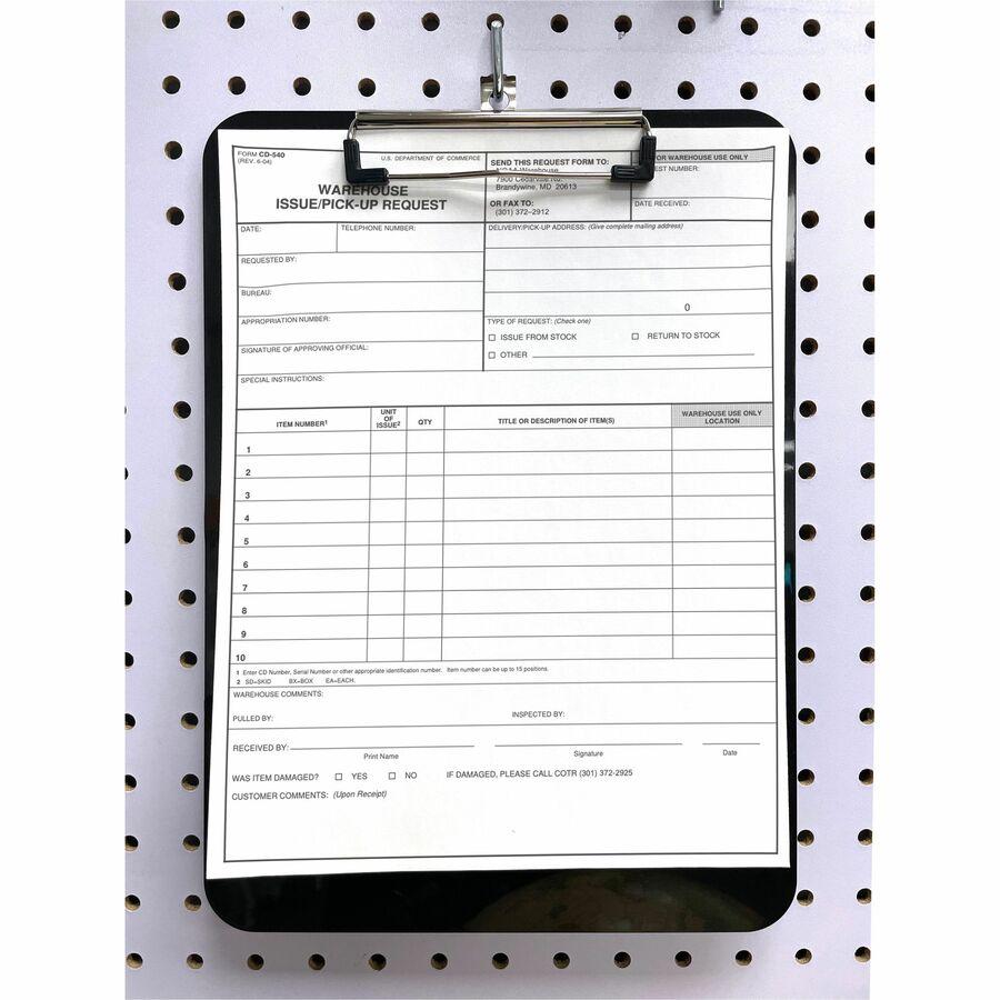 Officemate Magnetic Clipboard, Plastic - Plastic - Black - 1 Each. Picture 2