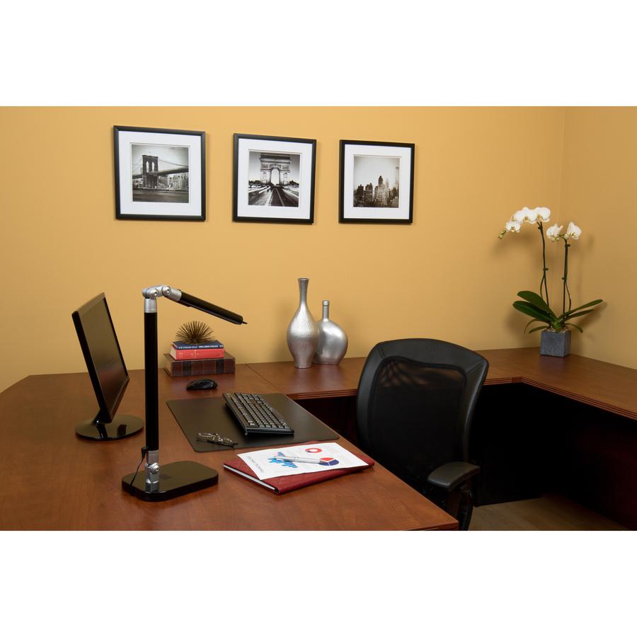 Bostitch Exalt Adjustable LED Desk Lamp - LED Bulb - USB Charging, Durable, Adjustable Arm, Dimmable, Adjustable Brightness, Memory Function, Adjustable Head - Desk Mountable - Black - for Office, Pho. Picture 2