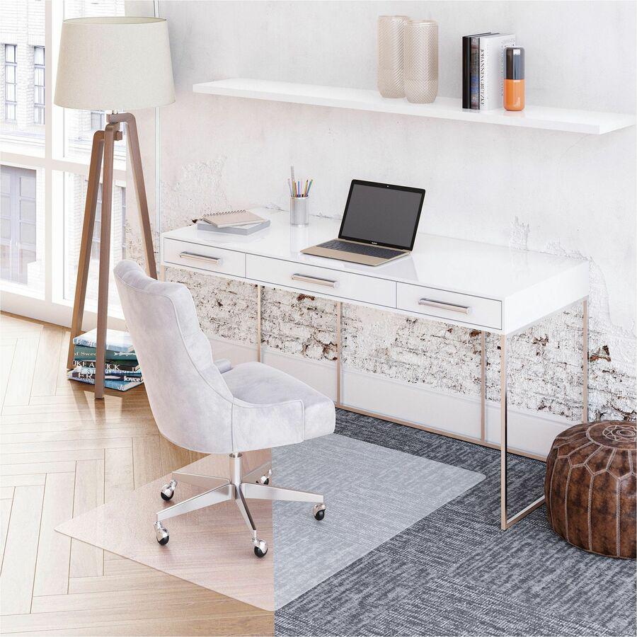 Deflecto SuperGrip Multi-surface Chair Mat - Hard Floor, Carpet - 48" Length x 36" Width x 0.370" Thickness - Vinyl - Clear - 1Each. Picture 2